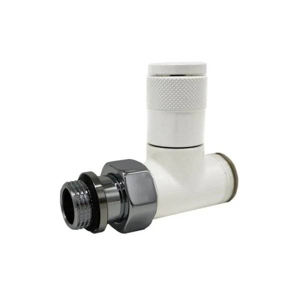 Прямой вентиль SR Rubinetterie Tondera 1/2"х3/4" E, ручная регулировка, цвет белый