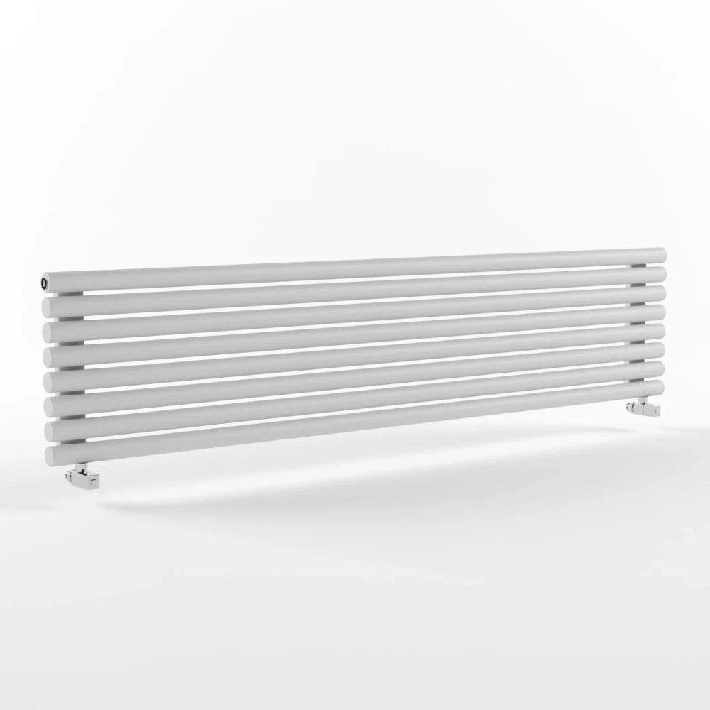 Стальной горизонтальный радиатор отопления Warmmet Power 76H ширина 750 мм секций 4 цвет белый  тип подключения: нижнее правое